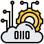 Cloud data icon 64x64