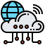 Cloud network icon 64x64