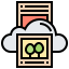 Cloud processing icon 64x64