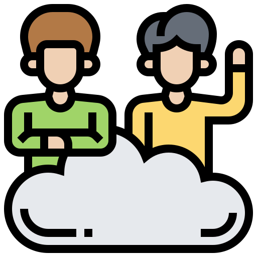 Cloud sharing icon