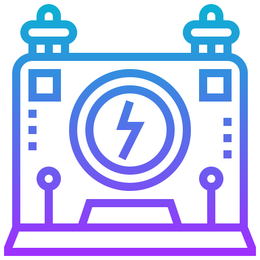 Power transformer icon