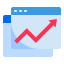 Line graph icon 64x64