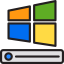 Windows operating system icon 64x64