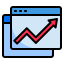 Line graph icon 64x64