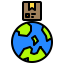 Global distribution icon 64x64