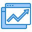 Line graph icon 64x64