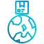 Global distribution icon 64x64
