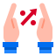 Interest rate icon 64x64