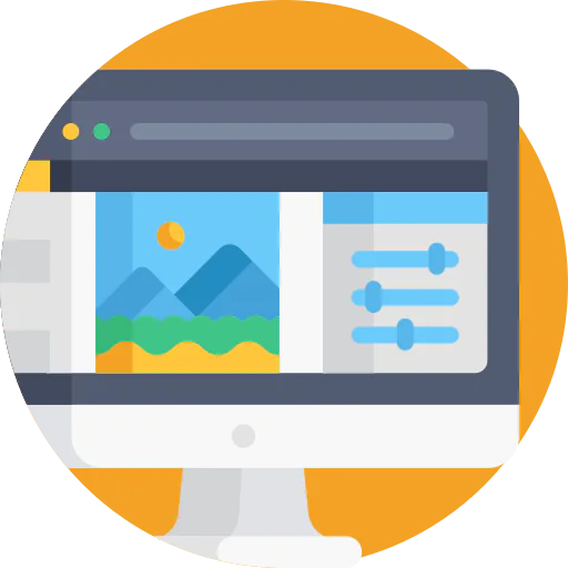 Graphic editor icon