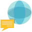 Global communication icon 64x64