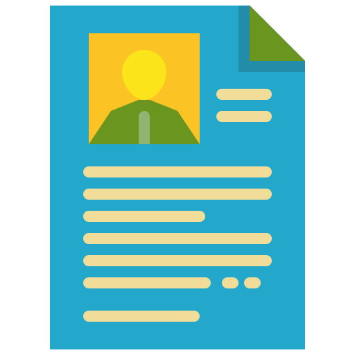 Resume and cv icon
