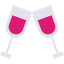 Wine glasses icon 64x64