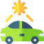 Solar energy car icon 64x64