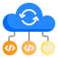 Cloud coding ícone 64x64