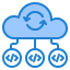 Cloud coding ícone 64x64