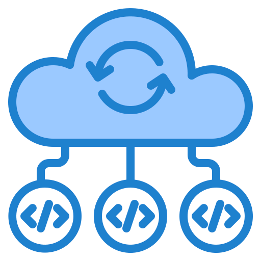 Cloud coding アイコン