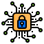Cyber security ícono 64x64