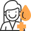 Blood donation icon 64x64