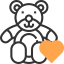 Teddy bear icon 64x64