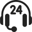 24 hours support icône 64x64