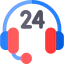 24-часовая поддержка иконка 64x64
