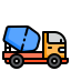 Concrete mixer icon 64x64