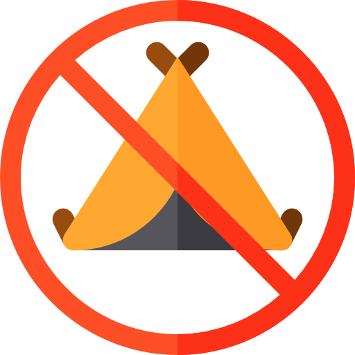 No camping 图标