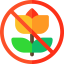 No picking flowers icon 64x64