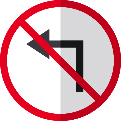 Turn left Ikona