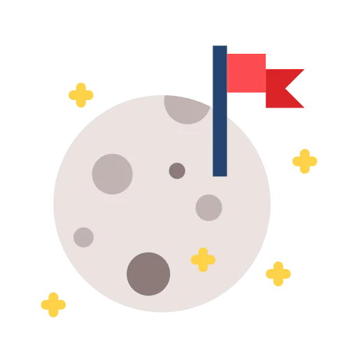 Moon landing icon