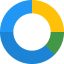 Pie chart biểu tượng 64x64