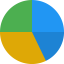 Pie chart biểu tượng 64x64