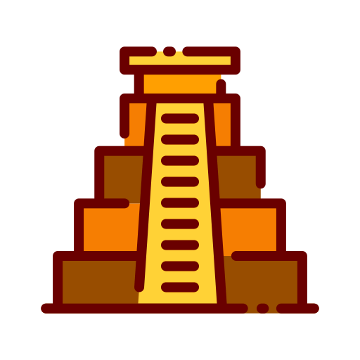 Mayan pyramid icon