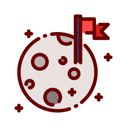 Moon landing icon