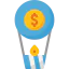 Hot air balloon ícone 64x64