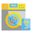 Smart washing machine icon 64x64
