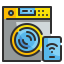 Smart washing machine icon 64x64