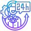 24 hours icon 64x64