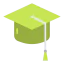 Graduation cap icon 64x64