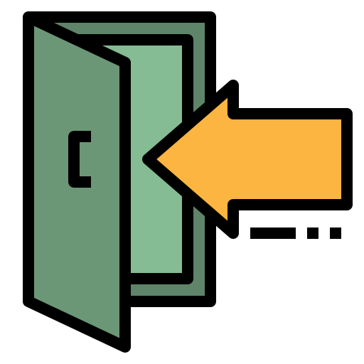 Exit door biểu tượng