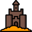 Sand castle icon 64x64