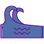 Sea waves icon 64x64
