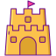Sand castle icon 64x64