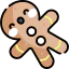 Gingerbread man icon 64x64