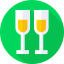 Champagne glasses 图标 64x64