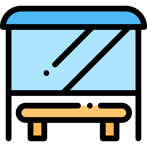 Bus stop icon