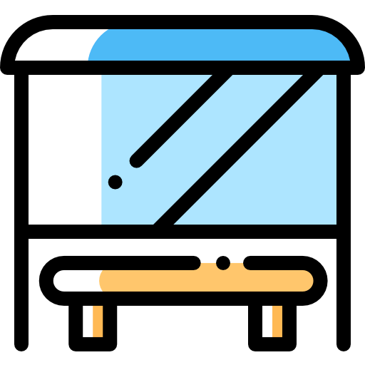 Bus stop icon