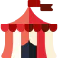 Circus tent icon 64x64