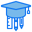 Graduation cap Ikona 64x64