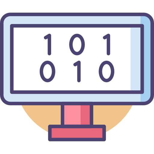 Binary code icon